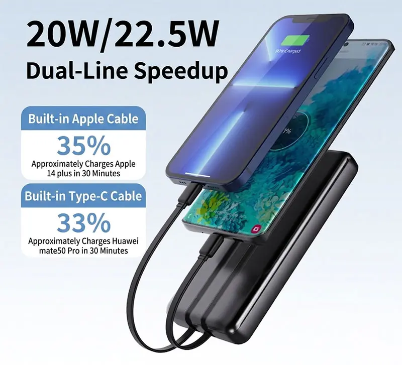 AJ14 built-in cable power bank 10000mAh product detail 01