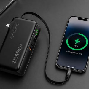 AJ02 AC plug power bank 10000mAh with built-in wall charger