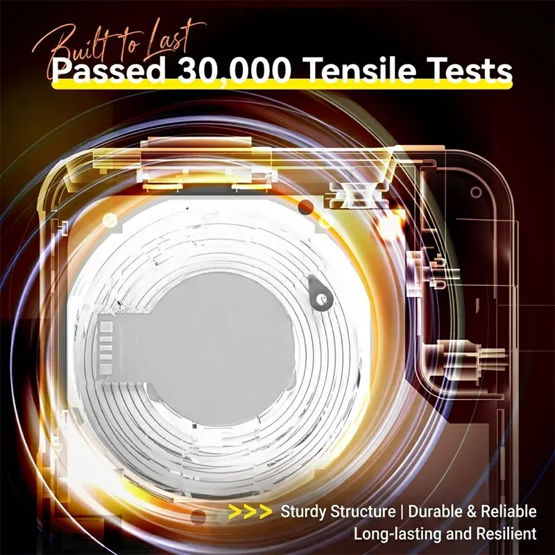 AJ02 retractable Type-C cable internal structure graphic