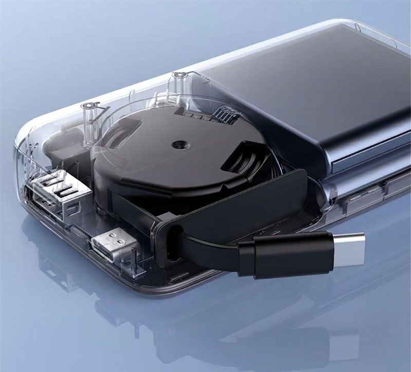 AJ07 retractable cable internal mechanism illustration