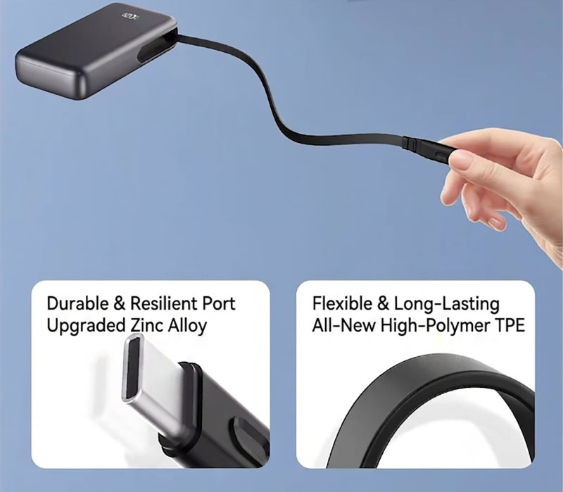 AJ07 Type-C connector and flexible cable detail
