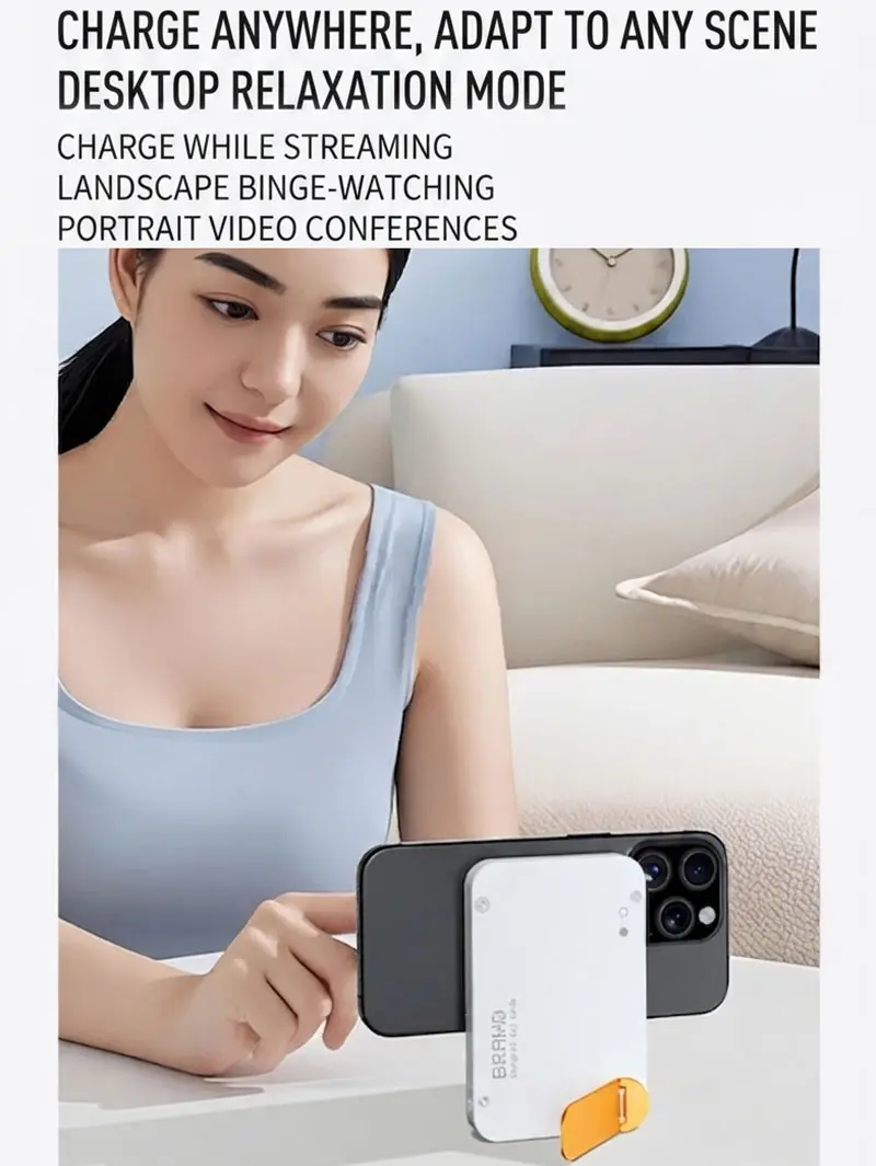 AJ01B magnetic power bank 10000mAh with rotating stand product detail 05
