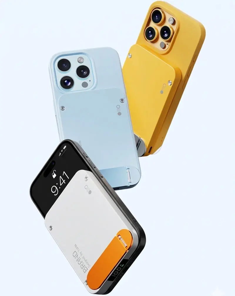 AJ01B magnetic power bank 10000mAh with rotating stand product detail 09