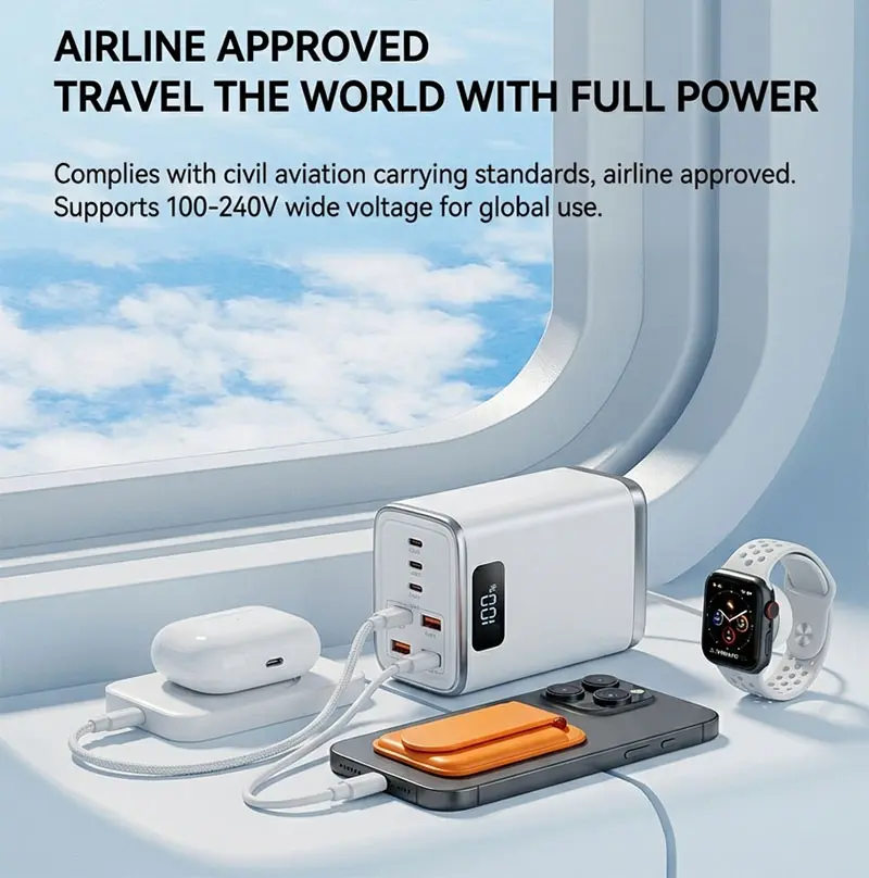 AJ01B magnetic power bank 10000mAh with rotating stand product detail 11