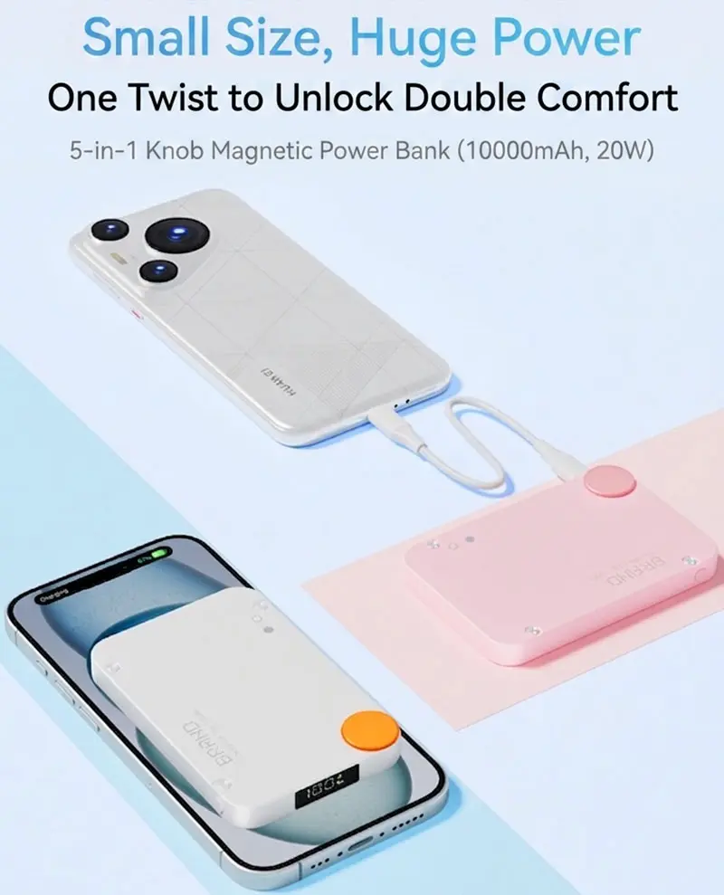 AJ01 magnetic wireless power bank 10000mAh product detail 01