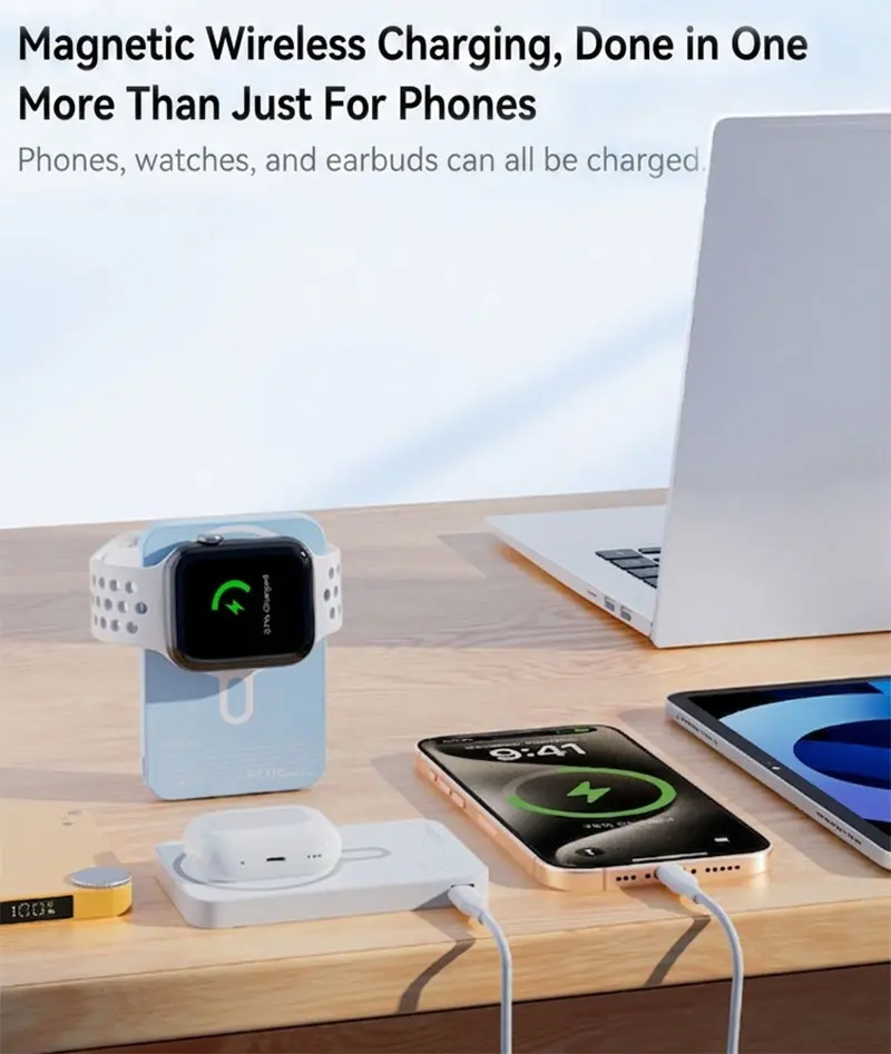 AJ01 magnetic wireless power bank 10000mAh product detail 05
