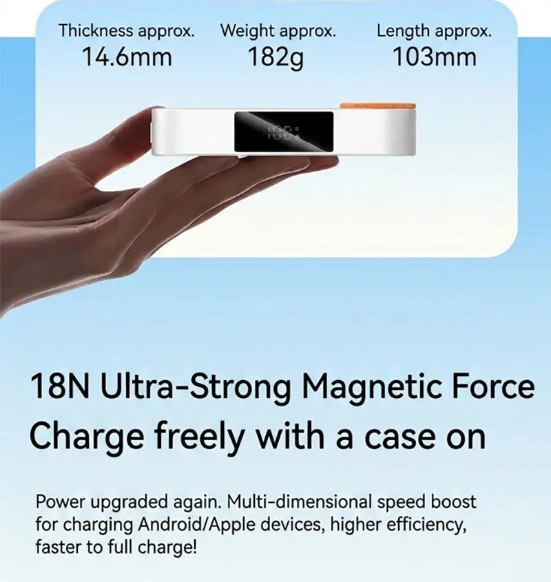 AJ01 magnetic wireless power bank 10000mAh product detail 08