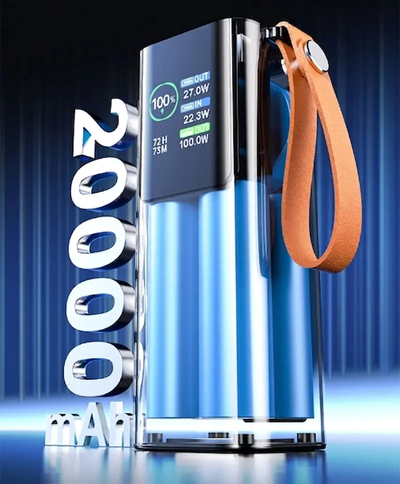 AJ25 20000mAh power bank front view