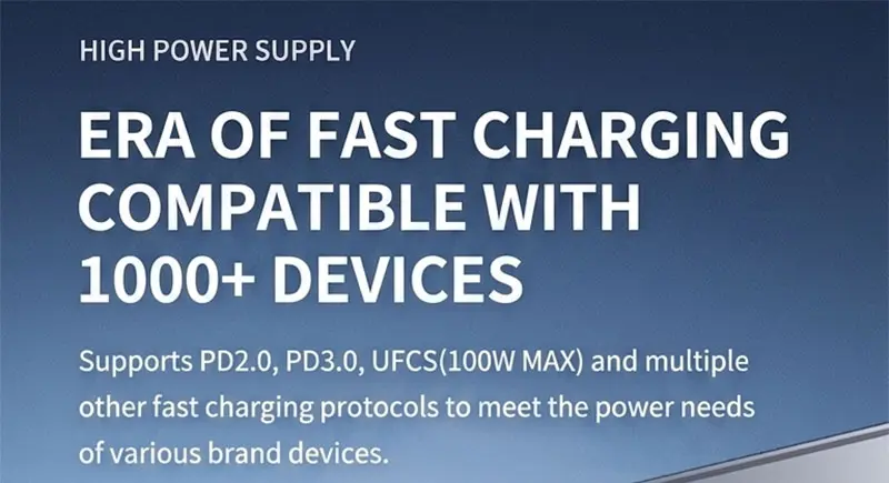 AJ25 fast-charging protocol marketing graphic