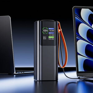 AJ25 TFT display power bank 100W 20000mAh with smart color screen