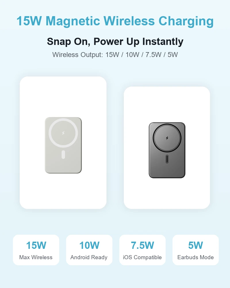 AJ06 15W wireless output level graphic