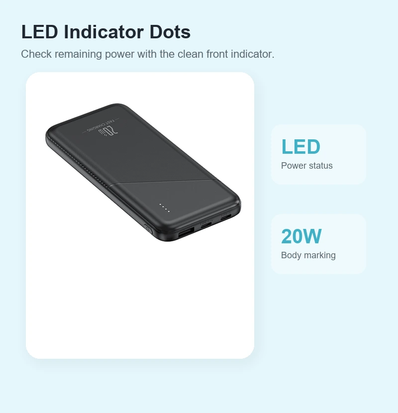 J06 Power Bank product details