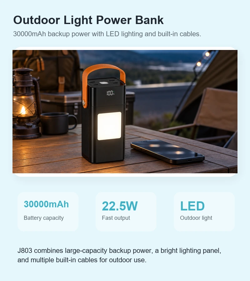 J803 Power Bank product details