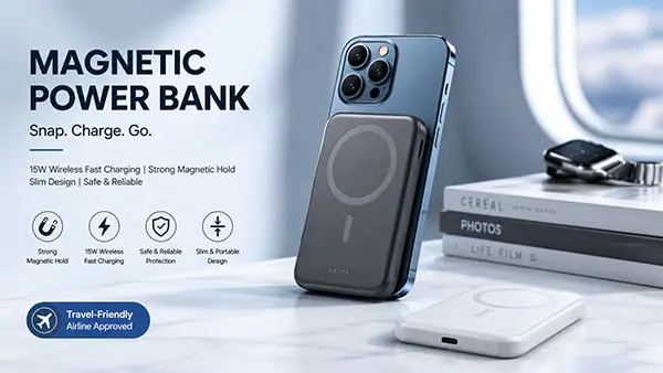 Magnetic Wireless Power Bank