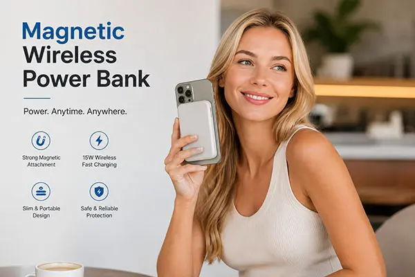 Magnetic Wireless Power Bank