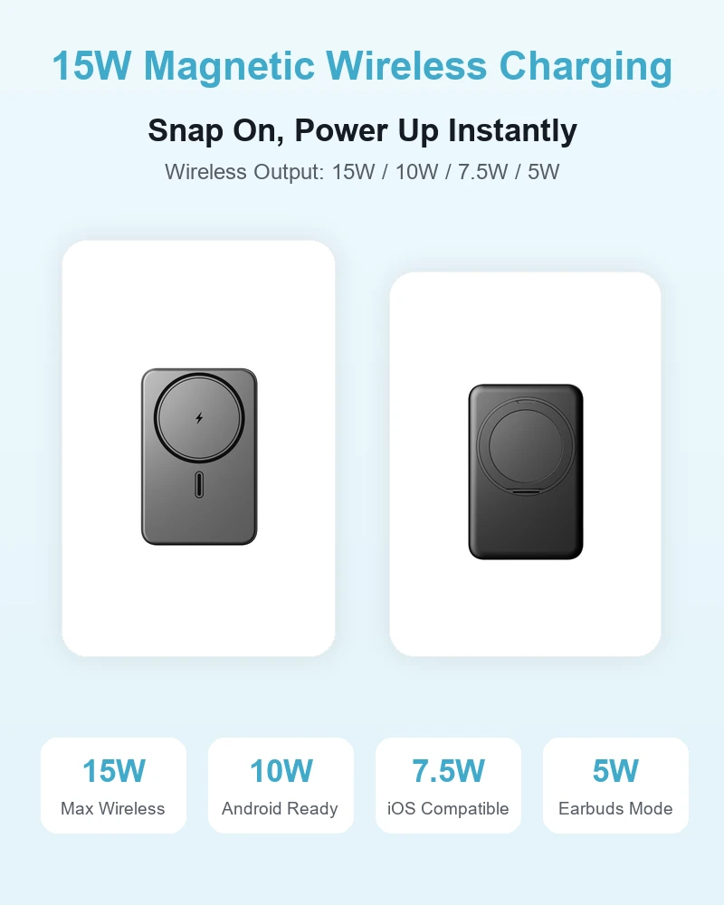 AJ05 Wireless Power Bank product details