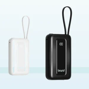 Dual Cable Power Bank with LED Display