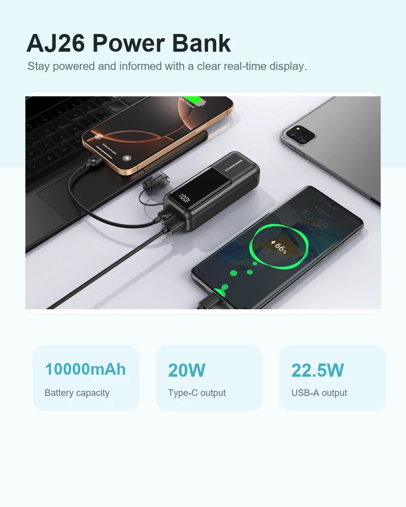AJ26 Power Bank product details