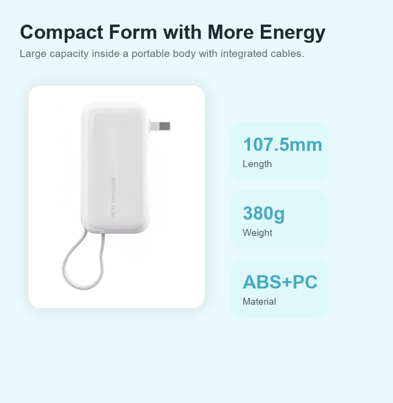 AJ45 portable power bank housing and controls