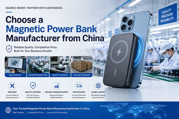 How to Choose a Magnetic Power Bank Manufacturer from China