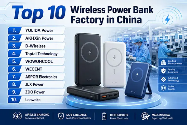 Top 10 Wireless Power Bank Factories in China