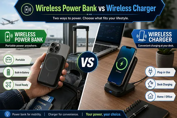 Wireless Power Bank vs Wireless Charger