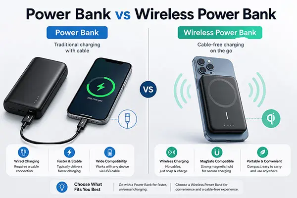 power bank vs wireless power bank