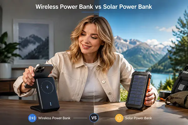 Wireless Power Bank vs Solar Power Bank