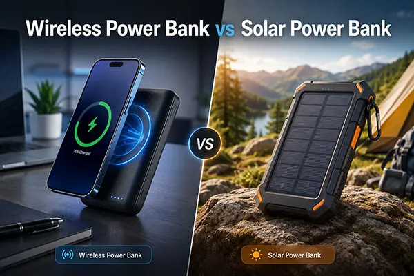 Wireless Power Bank vs Solar Power Bank